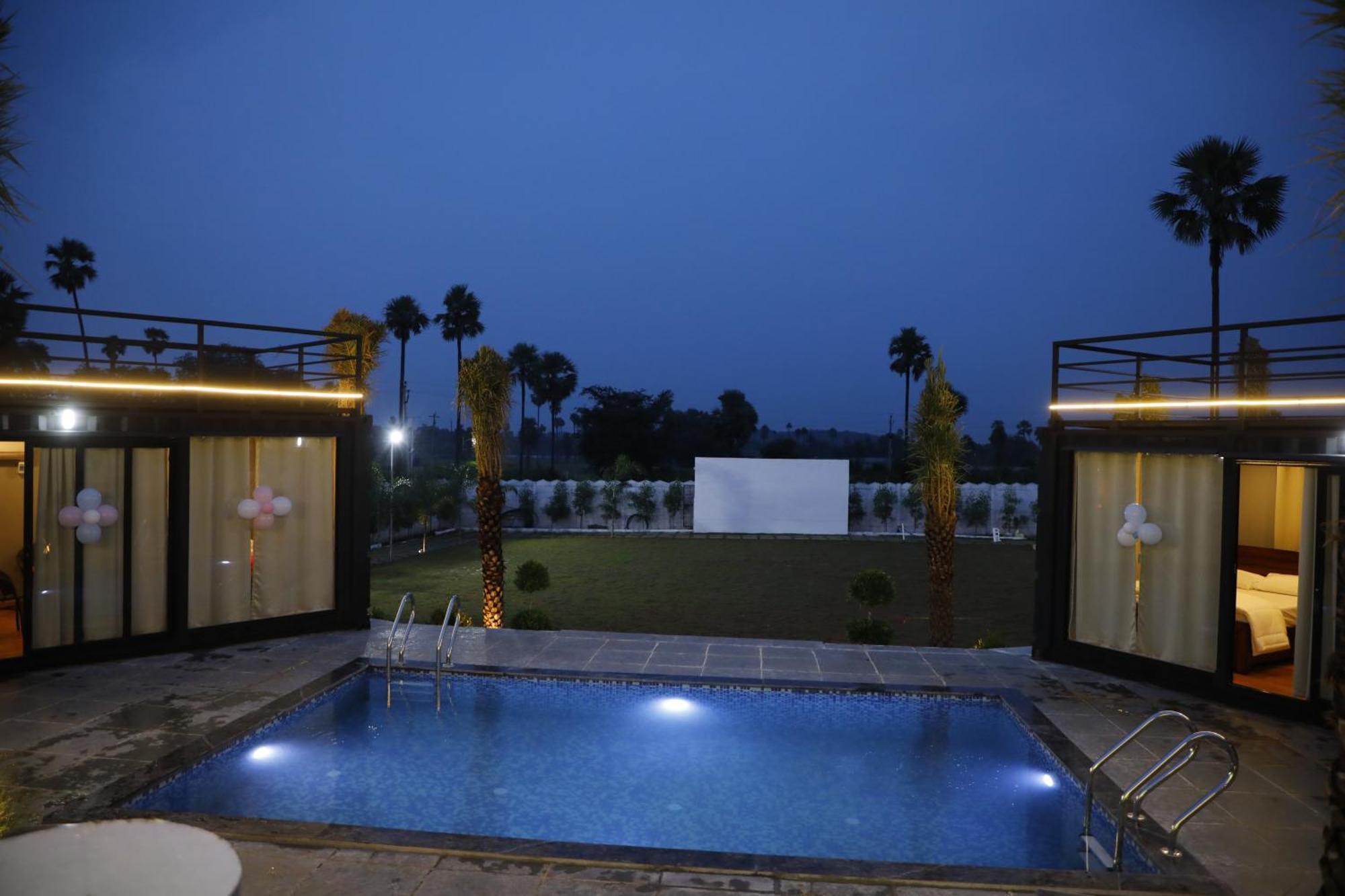 La Serene Farm Stay - Luxary 4 Bed Room Property Hyderabad Exteriör bild